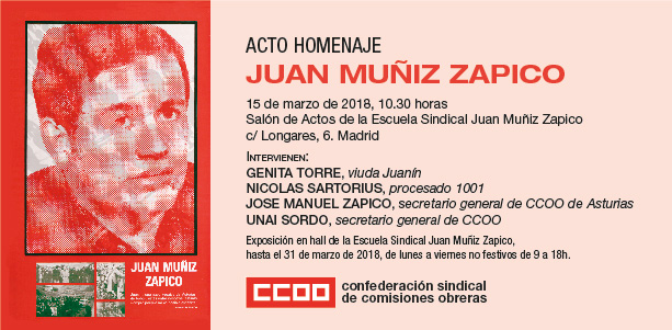 Acto homenaje. Juan Muiz Zapico. Marzo 208. Madrid