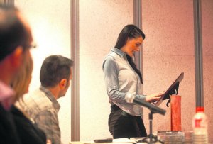 Un momento de la entrega de premios, ayer en la mina de Arnao. [Foto: Sergio L�pez]