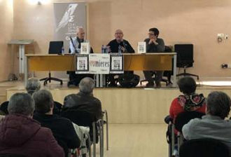 Darío Díaz, Benigno Delmiro Coto y Sergio Gutiérrez, en la presentación de 'La rebelión de la cultura en Asturias'