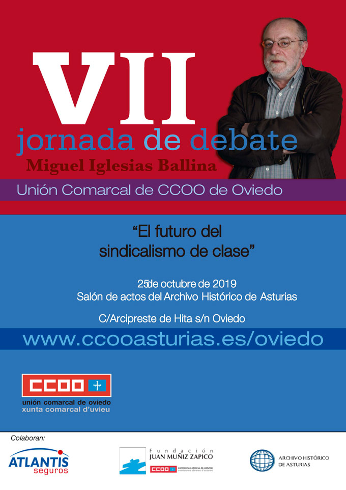 25 de octubre de 2019 - VII Jornada de Debate Miguel Iglesias Ballina - El futuro del sindicalismo de clase
