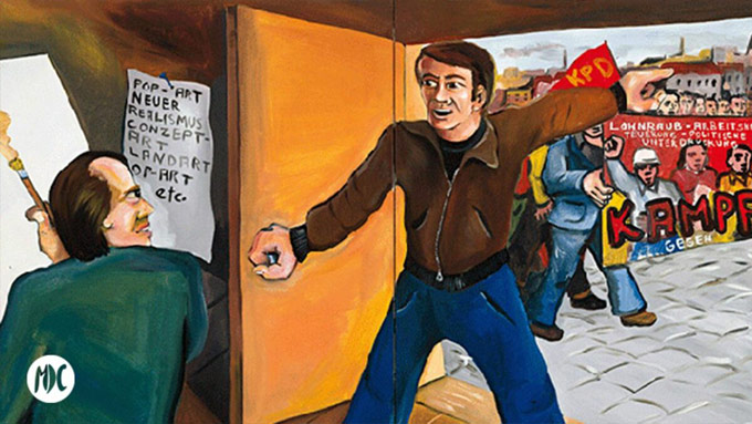 Jörg Immendorff. Wo stehst du mit deiner Kunst, Kollege?, 1973. Musée d´ Art Moderne de la Ville de París Jörg Immendorff. Wo stehst du mit deiner Kunst, Kollege?, 1973. Musée d´ Art Moderne de la Ville de París