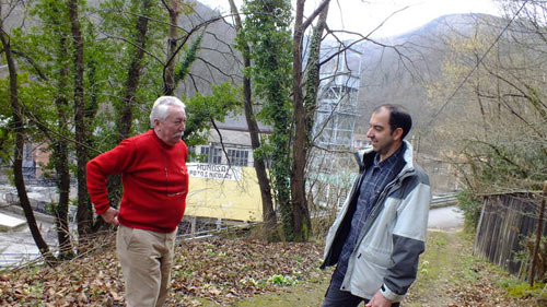 Con Eladio Gueimonde, en el Pozo San Nicol�s [Foto: Alejandro Caballero]