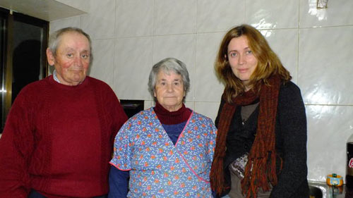 Jovino Ardura, otro protagonista de las huelgas de 1962, con su mujer Caridad [Foto: Alejandro Caballero]